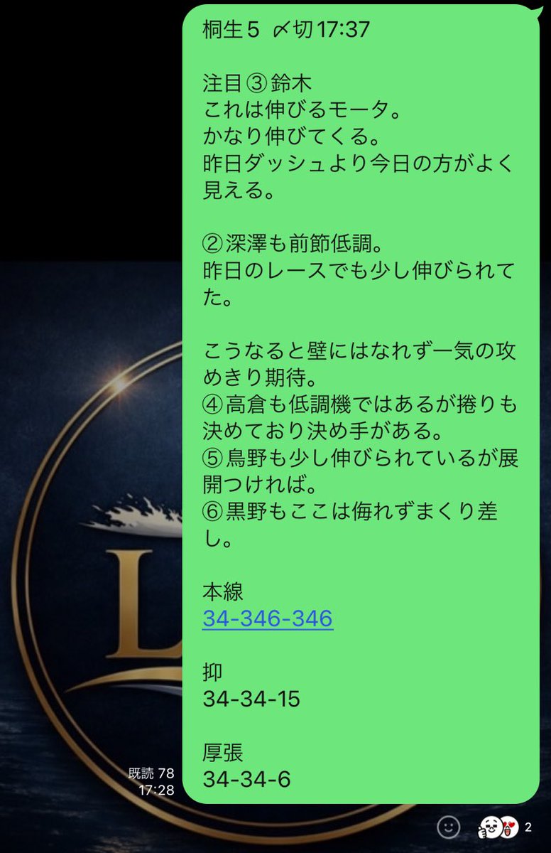 kamashiage's tweet photo. 今日も1本上げて厚張的中🎯

安かったですがモーター✖︎選手✖︎展開
の組み合わせでは納得いける予想が出来たと思います！！

厳選して明日も行けるとこ入りますのでよろしくお願いします！

無料予想はオプで！
https://t.co/zffdChNnoc https://t.co/69LFKEFPst