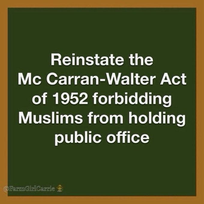 YesChub's tweet photo. @YossiBenYakar This is not protected speech. 
@FBIDirectorKash 
@POTUS 
America send messages to your representatives and Senators.
Reinstate MCarren-Walter Act https://t.co/sD42A64odb
