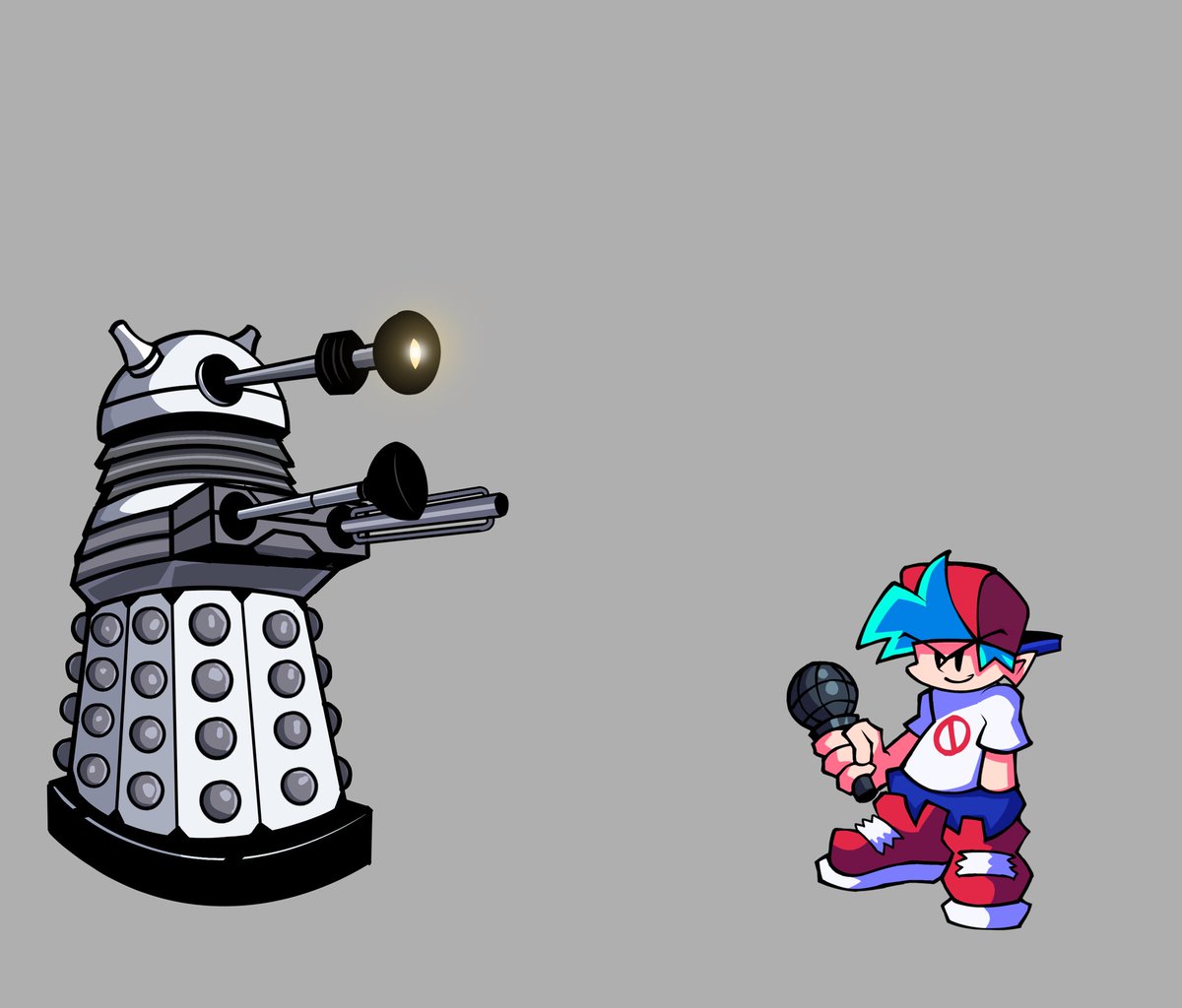 DelitPsd's tweet photo. Dalek - idle (remake) 

#FNF #DoctorWho #fnfmod https://t.co/u5gxSkcR3U