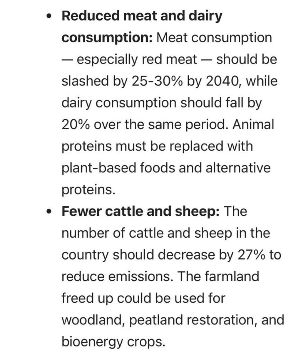 NoFarmsNoFoods's tweet photo. UK Climate Change Committee recommendations to the UK government: Absolutely ridiculous. https://t.co/yur2TO3r8D