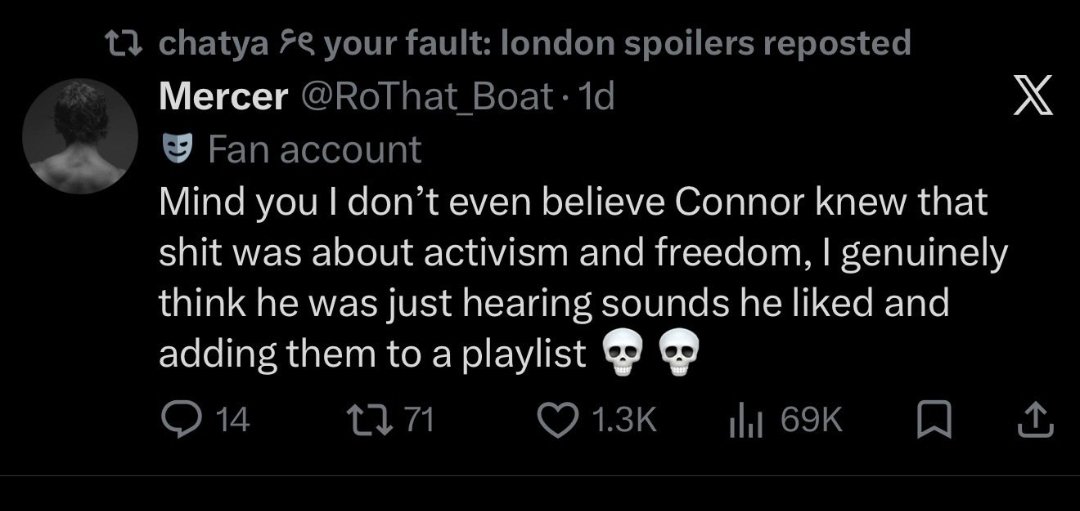 lariaf4iry's tweet photo. Then why are you defending Connor using racist solo Hudson hater accounts!! But with Hudson it was all about accountability! I guess accountability doesn't count for white men https://t.co/anydMAH51Z