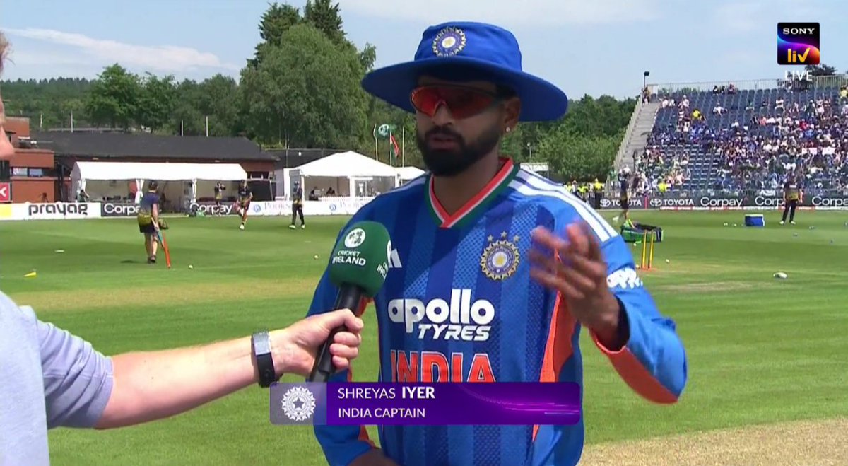 CricCrazyJohns's tweet photo. INDIA 11 vs IRELAND: 

Sanju Samson, Abhishek Sharma, Ishan, Shreyas Iyer (C), Tilak, Dube, Axar, Washi, Harshit, Arshdeep, Prasidh. https://t.co/8ieQje5lNX