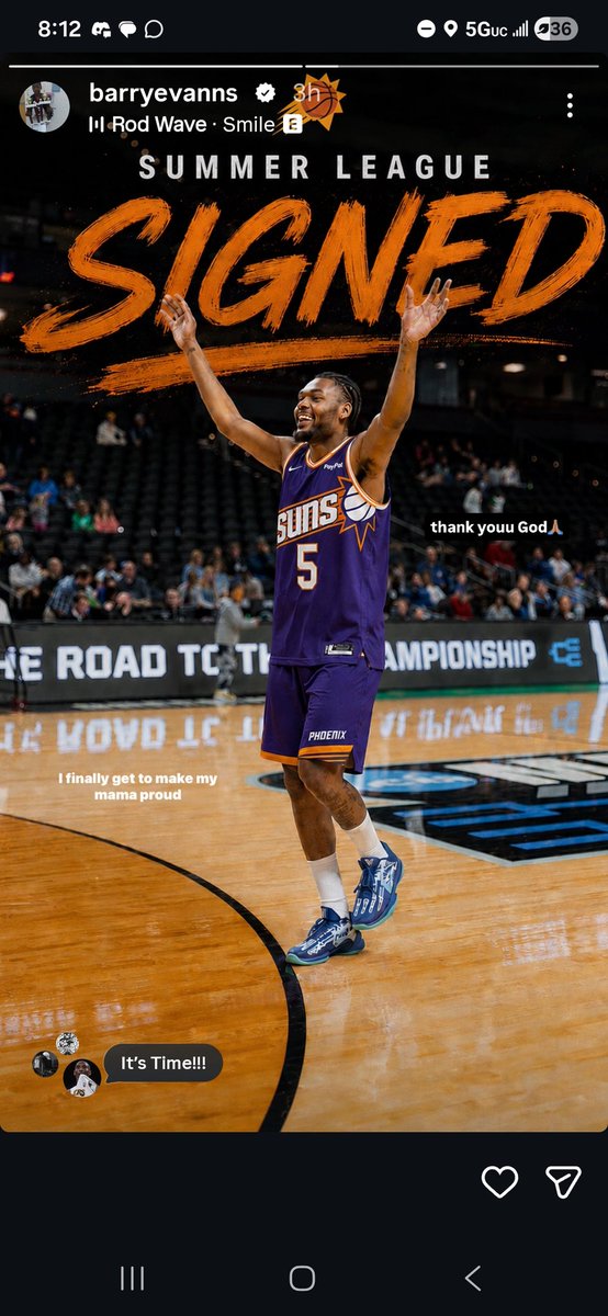 BryantHoopsStan's tweet photo. Also a huge congrats to another Bryant GOAT Barry Evans on signing with the Phoenix Suns Summer League team!! https://t.co/ebhPzYQFlg