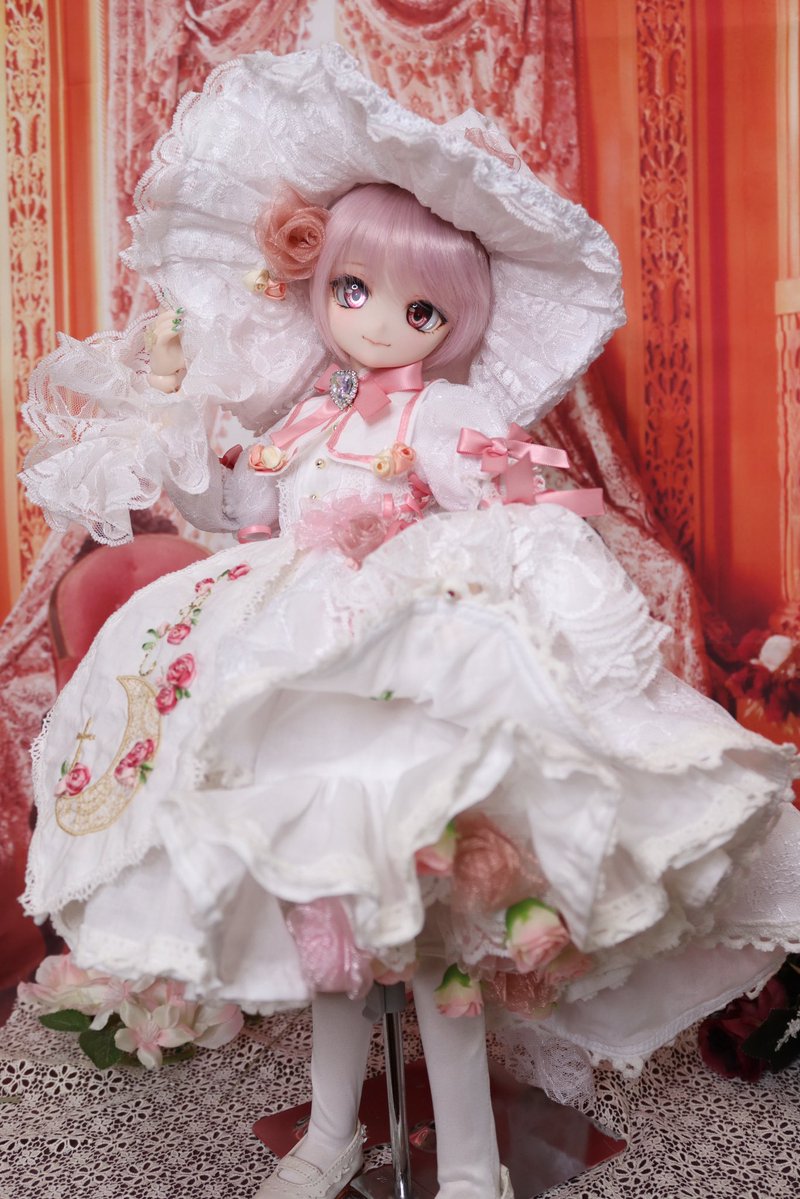 あのめ洋裁店×姫りんご】MDDサイズ推奨 ピンク魔女ドレス＆9インチ