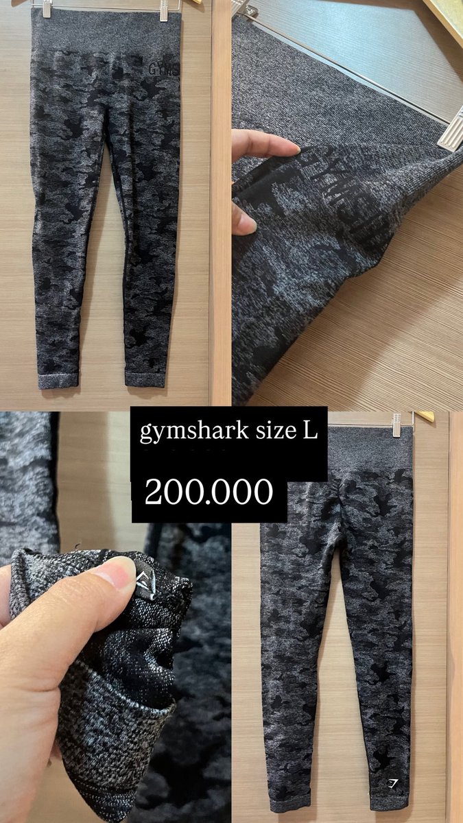 savanaszcn's tweet photo. yang lagi nyari legging gymshark aku mau prelovedddd iniii. 
take all 585.000 aja!! 

included shipping fee for manual
sh0peee +29% https://t.co/iNMKiYMyJ8