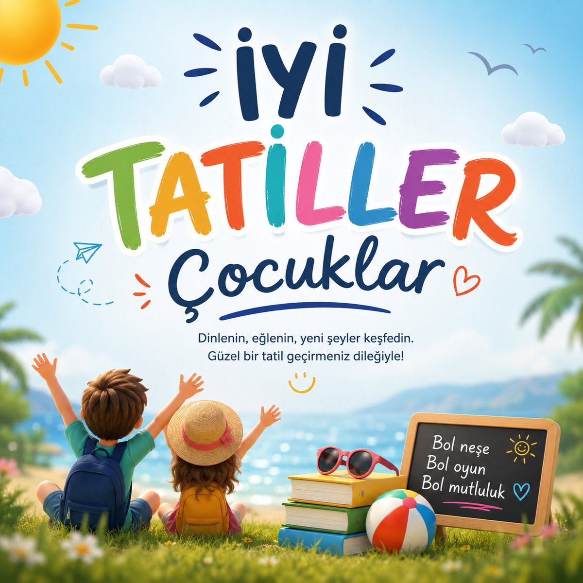 yozgatsefaatli_'s tweet photo. 🎒📚✏️🎉 İyi Tatiller Çocuklar https://t.co/17TlQLChAd