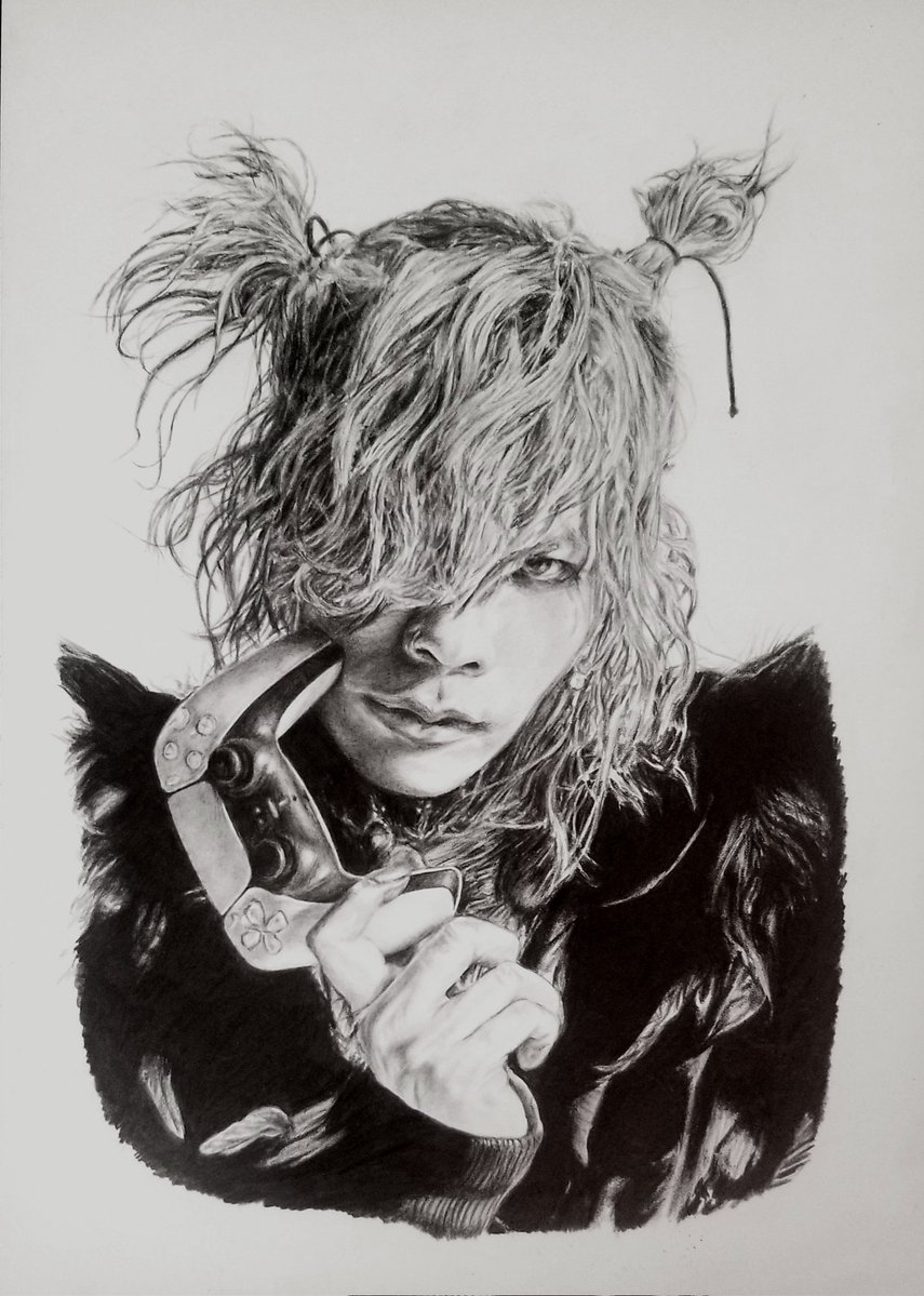 鉛筆画　ハメネイ師 これでフォロワーさんが増えました #鉛筆画 #米津玄師