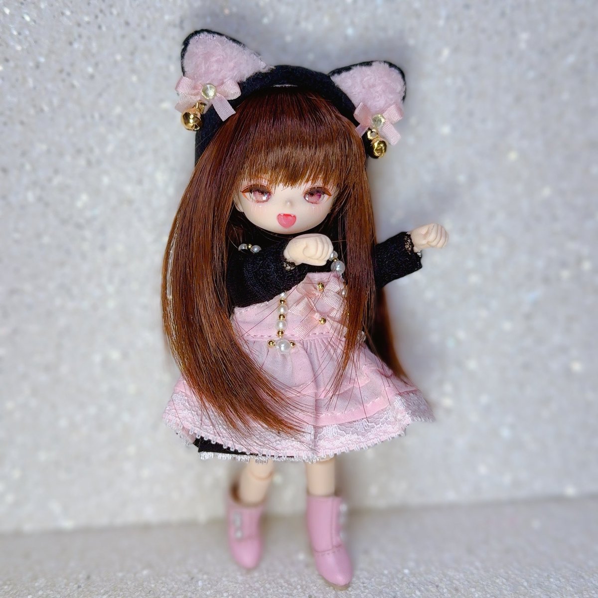 calicowig's tweet photo. 🐈‍⬛🎀✨✨

#OBヘッド　#第九天獄   #calicowig https://t.co/ILtPpuZolG