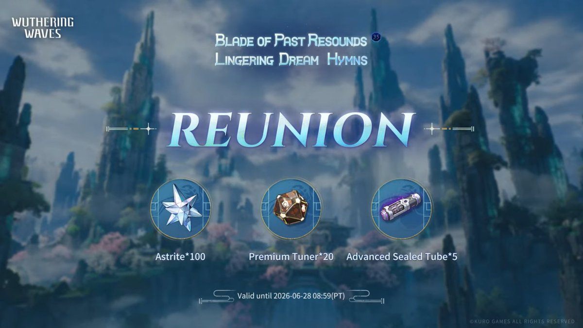 Etterium's tweet photo. 📌 Todos los códigos promocionales de WutheringWaves 🎰
• MECHANISMCITY
• INTOTHEFOG
• REUNION
X300 ASTRITAS
#Wuwa #WutheringWaves #WutheringWavesES #Yangyang #Suisui #Code #Astrites https://t.co/nZ8EZKdKDB