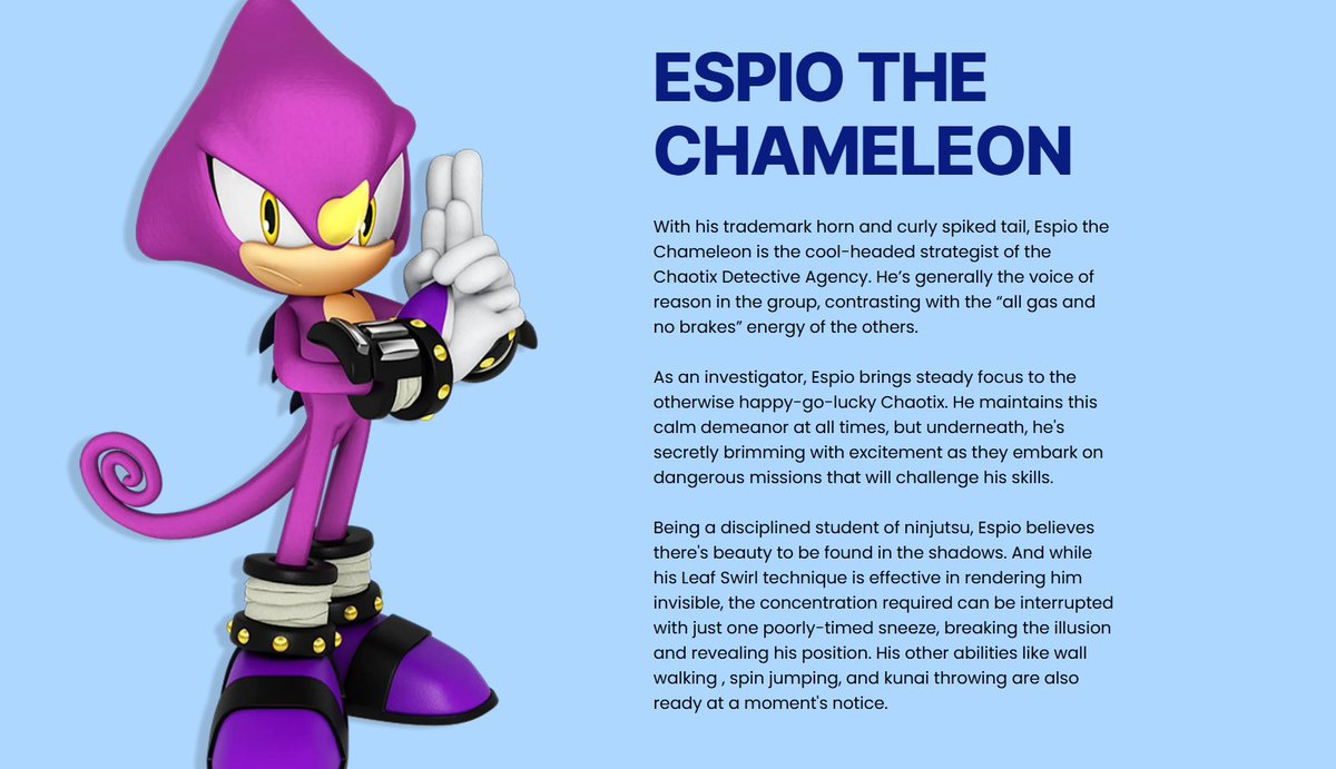 DailyEspioDose's tweet photo. new Espio bio https://t.co/hvNq9a2XS8