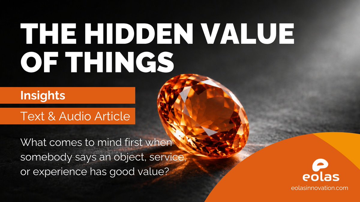 eolasCampus's tweet photo. 💎 What do we really mean when we say something has good value? We explain it with price or quality. The real reason is sometimes harder to admit.

🇺🇸🇪🇸🇫🇷🇮🇳🇯🇵 Read or listen to the Insight https://t.co/8IoJaUruWD 

#value #learning #innovation #KnowledgeForAll https://t.co/ciZhDcrNqB