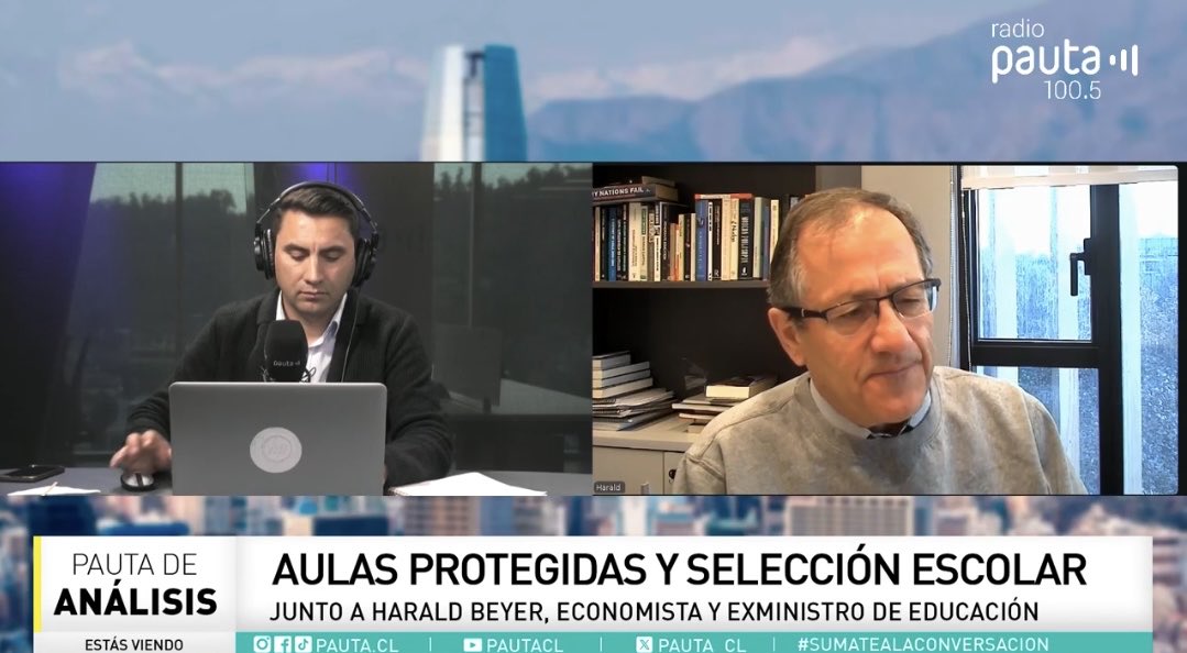 GobiernoUC's tweet photo. [AHORA]

Nuestro profesor Harald Beyer se refiere en @Pauta_cl al proyecto de Escuelas Protegidas y a los cambios al Sistema de Admisión Escolar.

Sigue la entrevista en: https://t.co/OMhdOSfKNs https://t.co/H8l6JlwClG