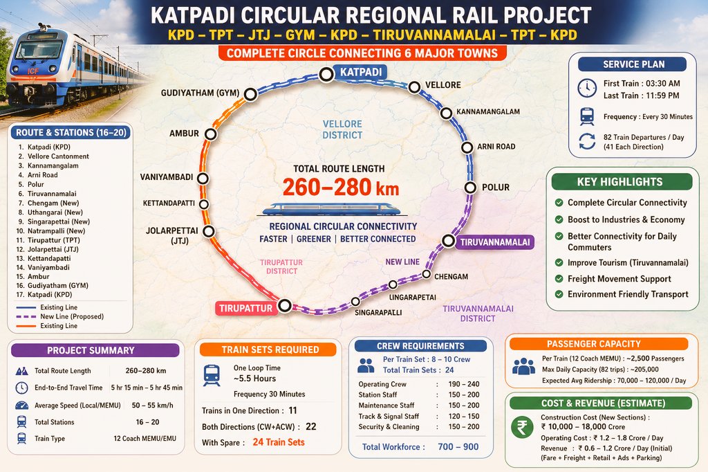 One_Prashanth's tweet photo. Imagine if this comes true, Connectivity will be awesome.
I just had a small idea if we could connect the train as I showed in the image, it will be helpful to the people.
@GMSRailway @IRCTCofficial @narendramodi @AshwiniVaishnaw @TVKVijayHQ @actorvijay @TVKHQITWingOffl #vellore https://t.co/g924eruZJw