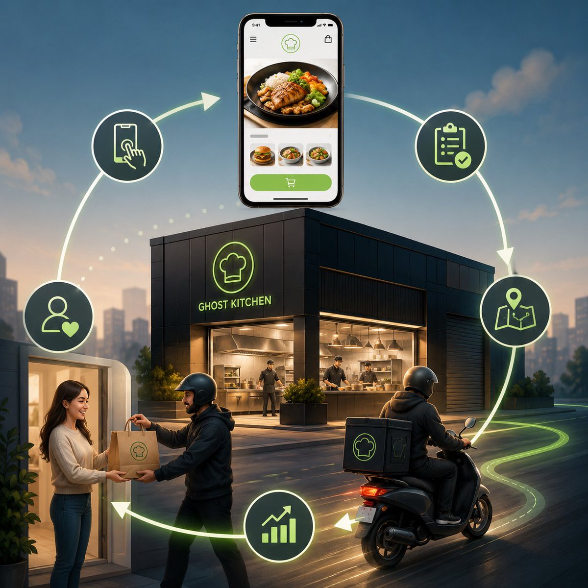 DigitalAppGuide's tweet photo. 🍽️ Ghost kitchens win with control.
Own your ordering app, delivery loop, customer data, and margins. 🚀
Build with Miracuves:
🔗 https://t.co/wL8d3NVhXR
#GhostKitchen #CloudKitchen #UberEatsClone #FoodDeliveryApp #Miracuves https://t.co/F6MimxPNjD