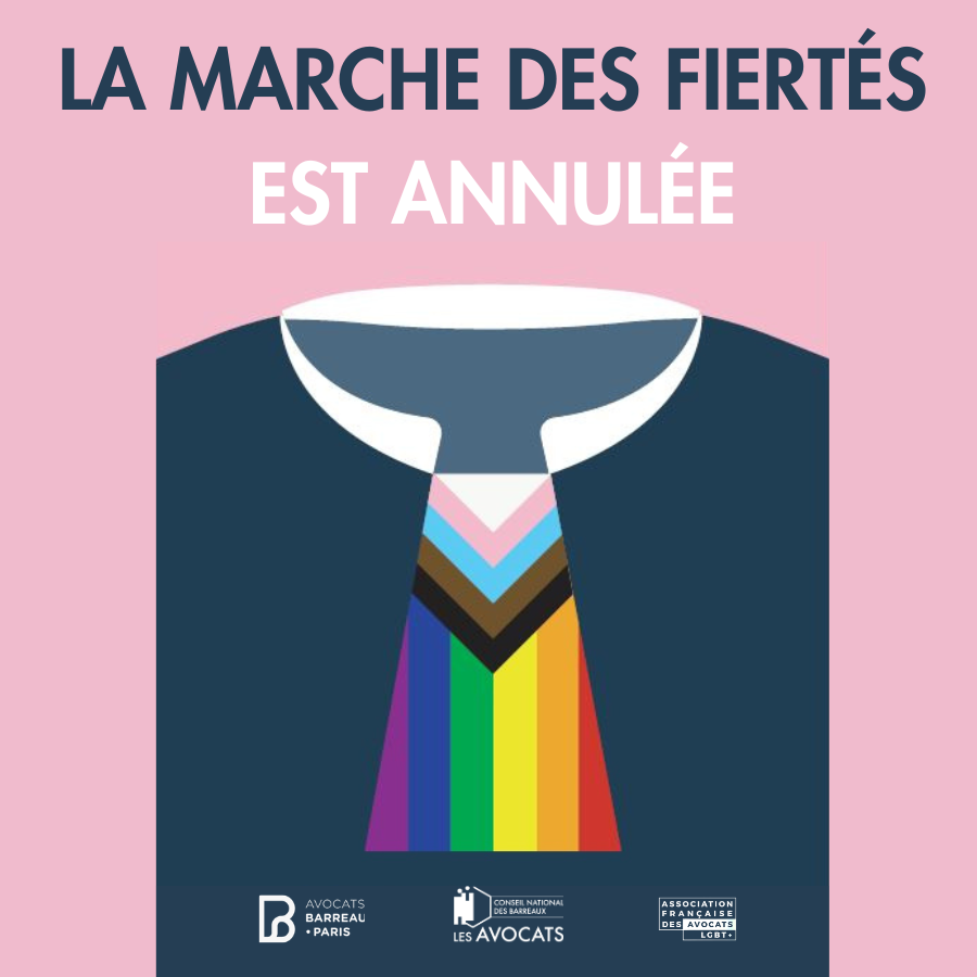 CNBarreaux's tweet photo. [𝐌𝐚𝐫𝐜𝐡𝐞 𝐝𝐞𝐬𝐅𝐢𝐞𝐫𝐭𝐞́𝐬🏳️‍🌈] C'est avec regret que nous apprenons l'annulation de la Marche des Fiertés LGBTQIA+ de Paris et d'Île-de-France, pour raison de sécurité, qui devait se tenir ce samedi.

Le Conseil national des barreaux, l'@Avocats_Paris, l'@avocatslgbt et du Barreau de Paris Solidarité, réaffirment leur engagement en faveur de l'égalité des droits, de la lutte contre toutes les formes de discrimination et de la défense des libertés fondamentales.

Parce que ces valeurs sont au cœur de notre État de droit, les avocats resteront pleinement mobilisés pour les défendre, aujourd'hui comme demain.

L’organisateur a indiqué qu'un report de la Marche pourrait être envisagé. Nous ne manquerons pas de vous tenir informés si une nouvelle date est fixée.

#LesAvocatsVousProtegent