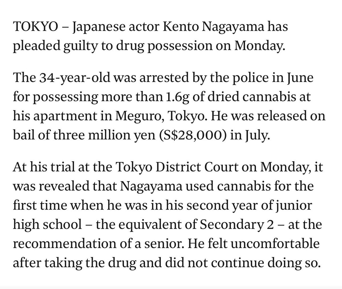 staywithmaitake's tweet photo. Kento Nagayama (baji)- drug possession 
Hiroya Shimizu (hanma)- marijuana possession
Ryo Yoshizawa (mikey)- trespassing a neighbor's apartment to use the bathroom under the influence of alcohol 
Nijirō Murakami (kazutora)- assault his girlfriend and inflicting serious injuries https://t.co/wp7R9mqFmL
