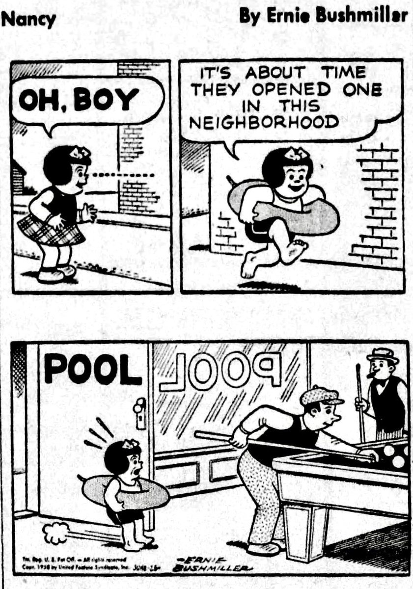 JohnnyCallicutt's tweet photo. Nancy By Ernie Bushmiller 
June 26,1958 https://t.co/jrEt3zvaUQ