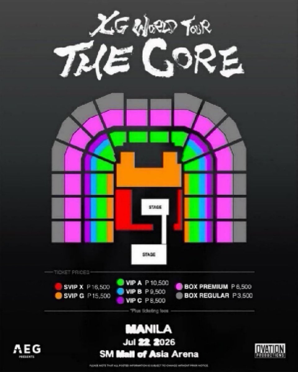 coll_ombo's tweet photo. #WTS #LFB
XG 1st World Tour “THE CORE” in Manila
📅 July 22

Tickets Available ✅️ 
 SVIP X / SVIP G
 VIP (A, B, C)
 Box Premium / Box Regular

Open for locals &amp; Interfans ✅️
DM to buy 📥 
#XG #XG_TheCore #XG_WORLD_TOUR #XG_Manila #ALPHAZ #XGinManila https://t.co/uXpcsvrlPK