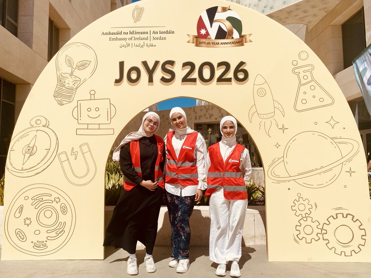 irlembjordan's tweet photo. A massive thank you to the amazing students at Al Hussein Technical University! Volunteers play a central role in the Exhibition’s success.
@HTUjo #JoYS https://t.co/43VQmQUs2t