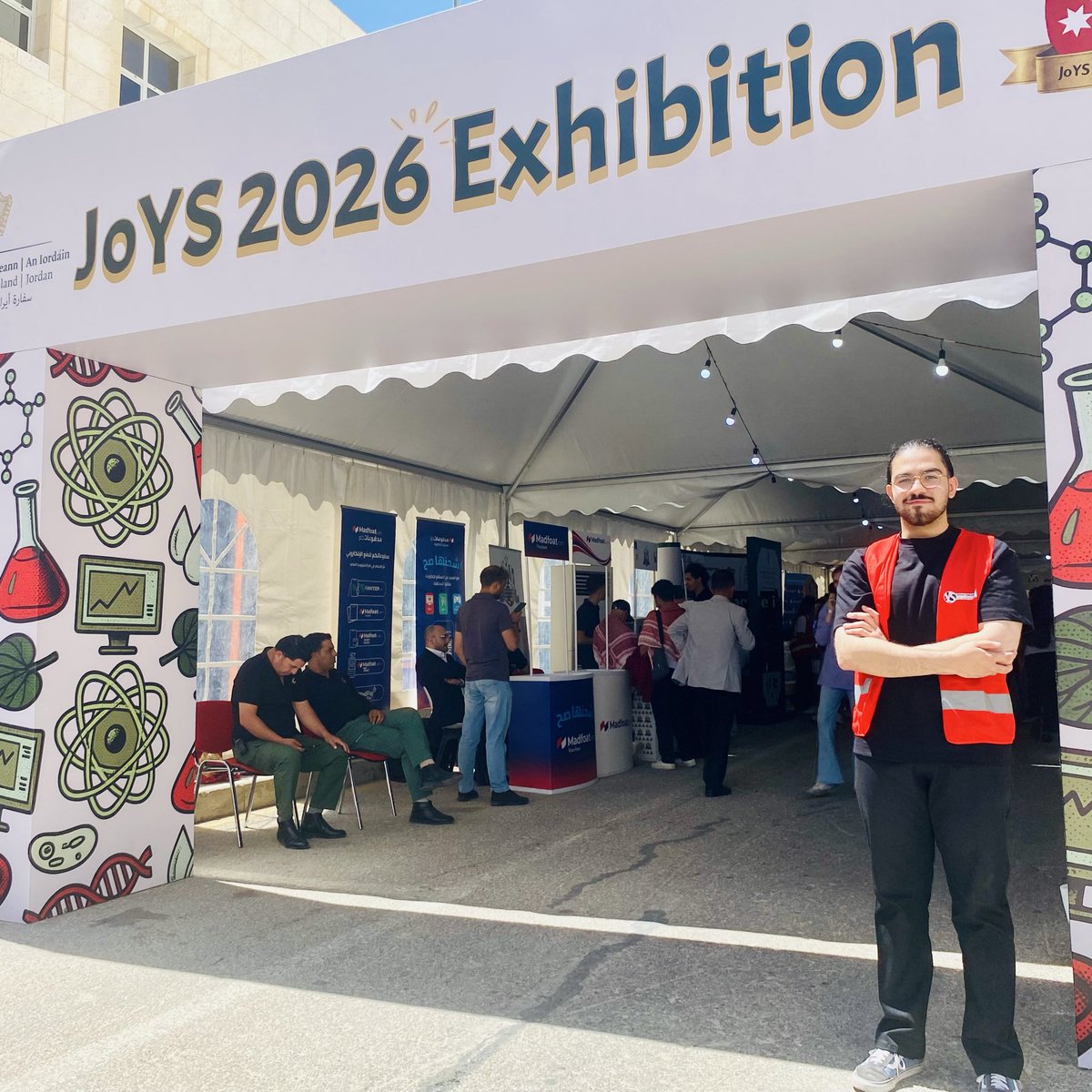 irlembjordan's tweet photo. A massive thank you to the amazing students at Al Hussein Technical University! Volunteers play a central role in the Exhibition’s success.
@HTUjo #JoYS https://t.co/43VQmQUs2t