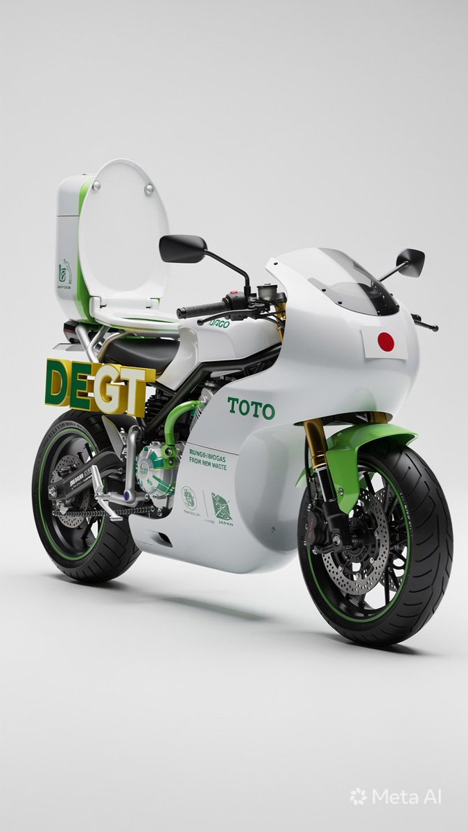 emmanuel_davou's tweet photo. 💩🏍️ japanese manufacturer toto built a unique concept vehicle called the "toilet bike neo," a motorcycle-style trike powered by biogas made from livestock waste and sewage—not directly from human poop! 🌱♻️🚽
#japan 🇯🇵 #innovation 💡 #ecotech 🌍 #motorcycle 🏍️ #funfacts 🤯 https://t.co/I2t6k19bmi