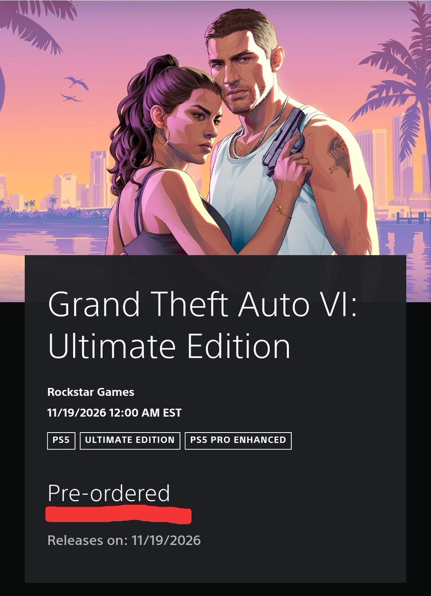 StretchItSomeMo's tweet photo. Yes I ordered GTA 6 yesterday.
I am 40 years old.
Yes I'm allowing my 17 year old son who turns 18 in Oct to play it this Nov.
No I don't care what you think .
Yes I know old YT lunch ladies wrote the script to this.
No I don't care.
Yes We just wanna #SmashSmashSmash https://t.co/8iDUojavPb