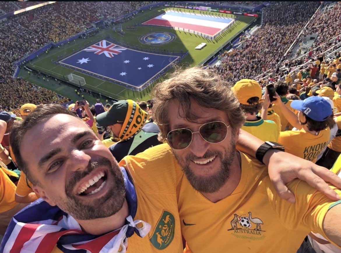 SurvivorQuotesX's tweet photo. King George and JLP reunited ⚽️

#Survivor #SurvivorAU https://t.co/kdDw1pLiLh