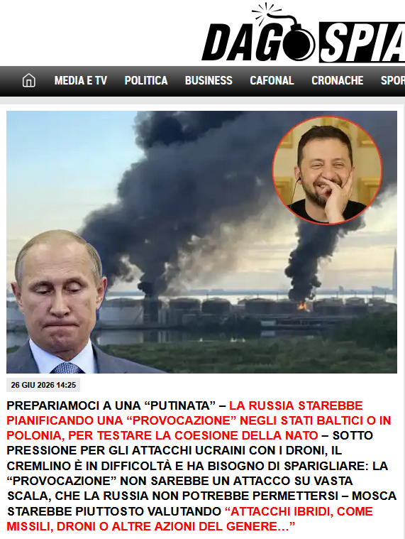 mittdolcino's tweet photo. ALLARME MASSIMO!
Questo articolo significa che l'Europa stanno preparando un false flag di qualche tipo per dare la colpa a  Mosca di qualche misfatto.
Siate pronti https://t.co/kG0LyVbigi