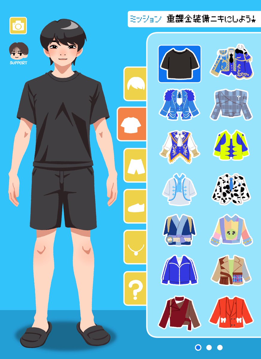 nsmyrrk's tweet photo. #みるきーずお絵描き部 
着せ替えゲームだいちゃん🎮 https://t.co/zceCUuxKaX