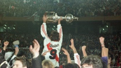 pmonumental's tweet photo. 3️⃣0️⃣ AÑOS DE LA SEGUNDA LIBERTADORES

Un 26 de junio de 1996, River vencía 2-0 a América de Cali y volvía a conquistar América.

⚽️ Los dos goles los hizo Hernán Crespo. https://t.co/HKU5PVJMaQ