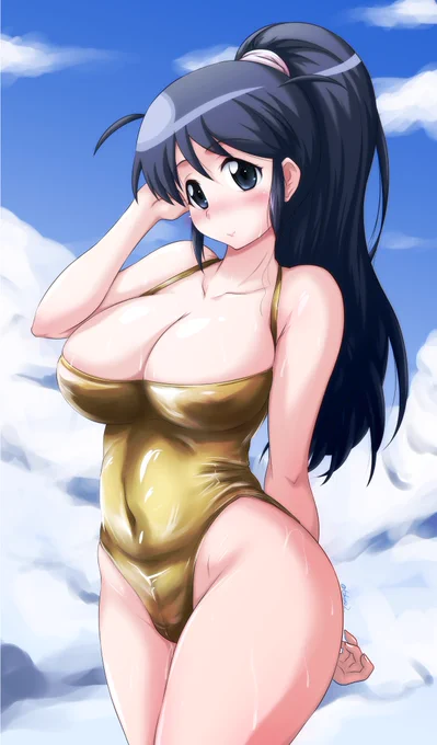 今日からケロロ軍曹の劇場版が封切り～ なので秋さん描いたー やっぱ秋さんが一番だと思うの。 GWなので金水着な!5月に描いていたのに今頃仕上げたわけじゃないぞ!