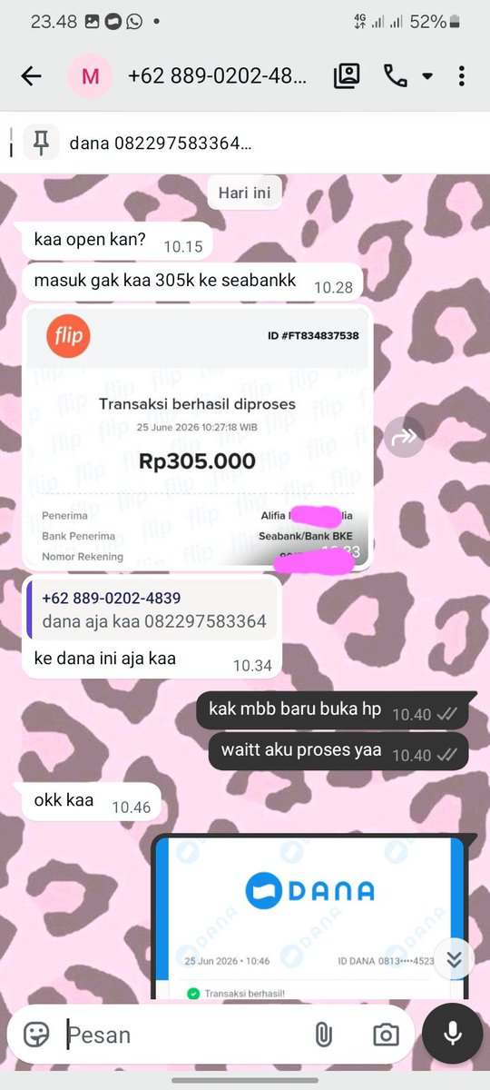 avpeie's tweet photo. ⚠️ HELP RT YA GUYS ⚠️

Buat para BA khususnya jasa convert hati-hati sama nomer +62 889-0202-4839 ini ya gais karena dia pake cv buat nipu alias yang kena ats namanya dari pihak convert, dia bilang kena scam sm jasa convert sebelumnya padahal dia yg scam 😭🙏

#zonauang https://t.co/RHsvQK5tFc