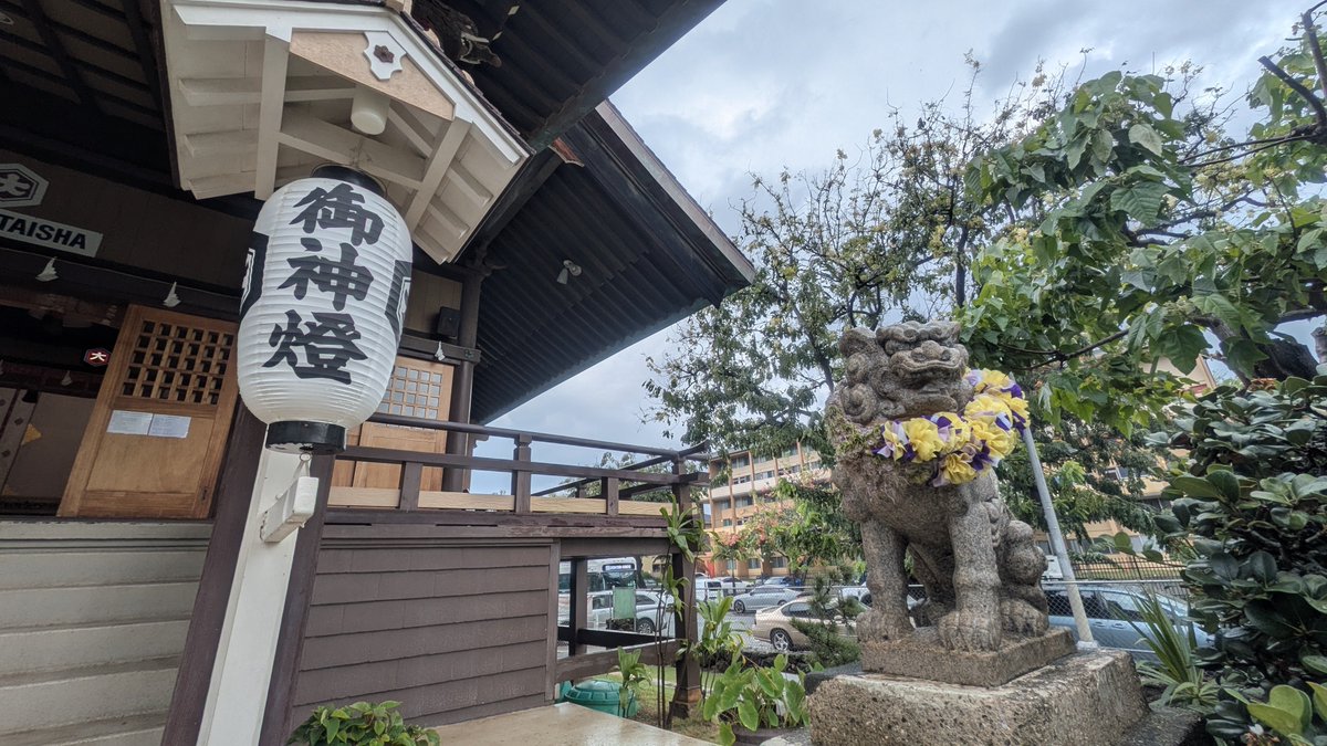 ke_tranquilo's tweet photo. ハワイ出雲大社🌴
今年で120周年とのことで、10月に祭事あるそうです✨ https://t.co/kyOmbhtQYr