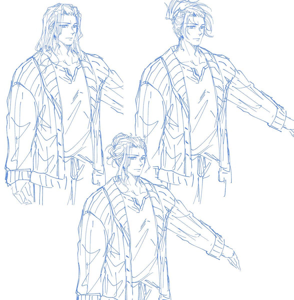 Chappybara's tweet photo. I was in charge for Shinri's sprites (and something else >:) ) here are some of behind the scenes doodles https://t.co/IqCLXLbzxl