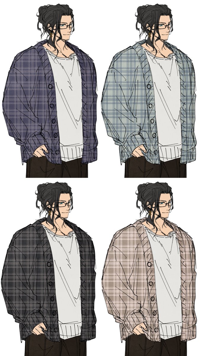 Chappybara's tweet photo. I was in charge for Shinri's sprites (and something else >:) ) here are some of behind the scenes doodles https://t.co/IqCLXLbzxl