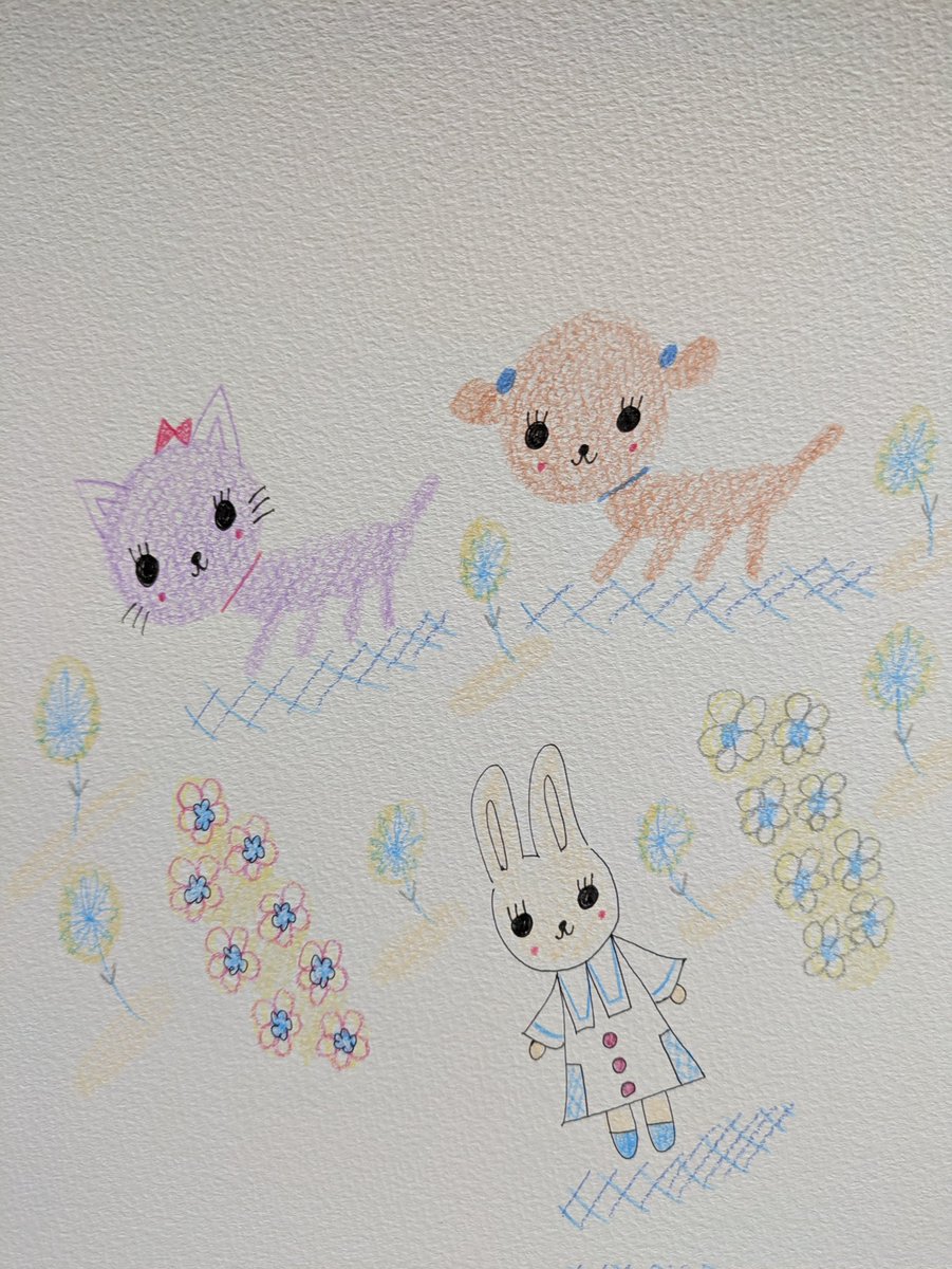 ikumiy5's tweet photo. #イラスト　#Illust　#トイプードル　#摂食障害　#不安　#孤独　#トラウマ
#ねこ　#花 https://t.co/LAR7ikxXty