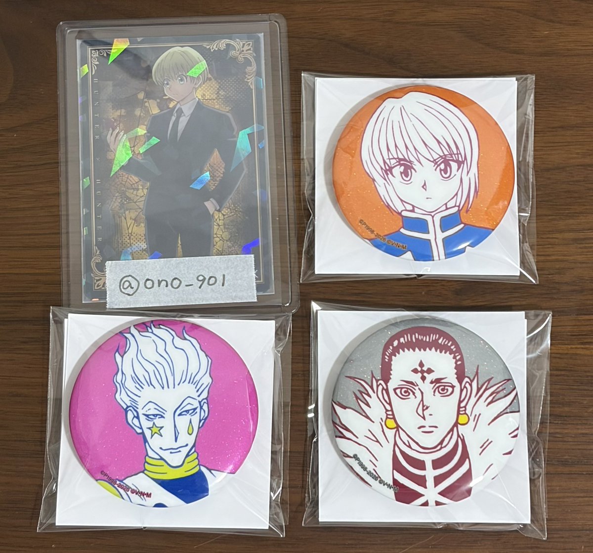 ono_901's tweet photo. 【交換】HUNTER×HUNTER ハンターハンター 缶バッジ サンキューマート
譲：クラピカ ヒソカ クロロ
求：同種シャルナーク、めじるしシャルナーク
3:3 > クロロ含む2:2優先
検索からでもお気軽にお声掛けください！ https://t.co/P4eyOjkXSM