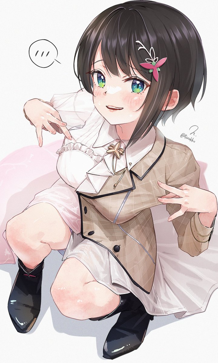 「「ど…どう?」 #プロテインザスバル Daily Illustration, D」|にしやまひろしのイラスト