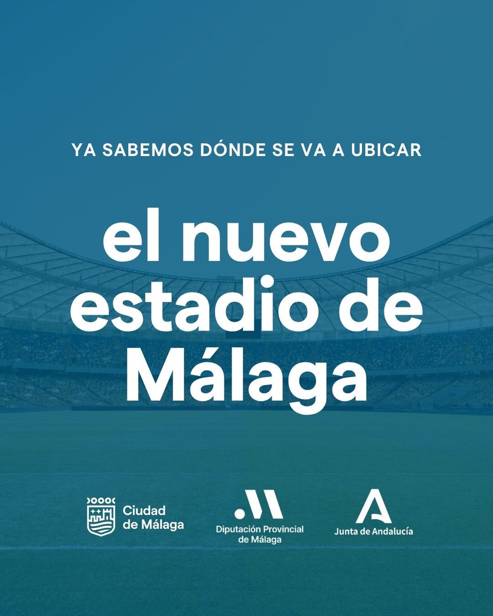 malaga's tweet photo. Ya sabemos dónde se va a ubicar el nuevo estadio de #Málaga. Consulta en las imágenes toda la información sobre el estudio de alternativas de ubicación presentado hoy en el Ayuntamiento y los motivos de la mejor opción. 
#NuevaRosaleda https://t.co/onieY4Wcg4