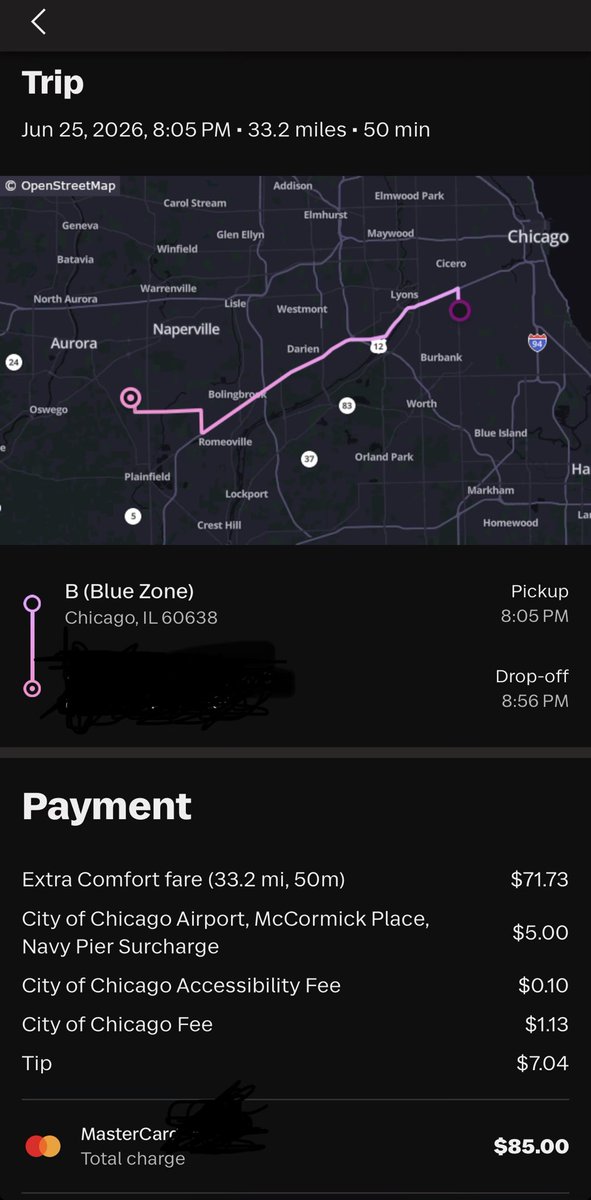 MirceaTrofim's tweet photo. How is a ~$200 difference possible for 30 miles @Uber ? @lyft thank you for being an option! We need @robotaxi in Chicago! https://t.co/Q7rWdUSSKV