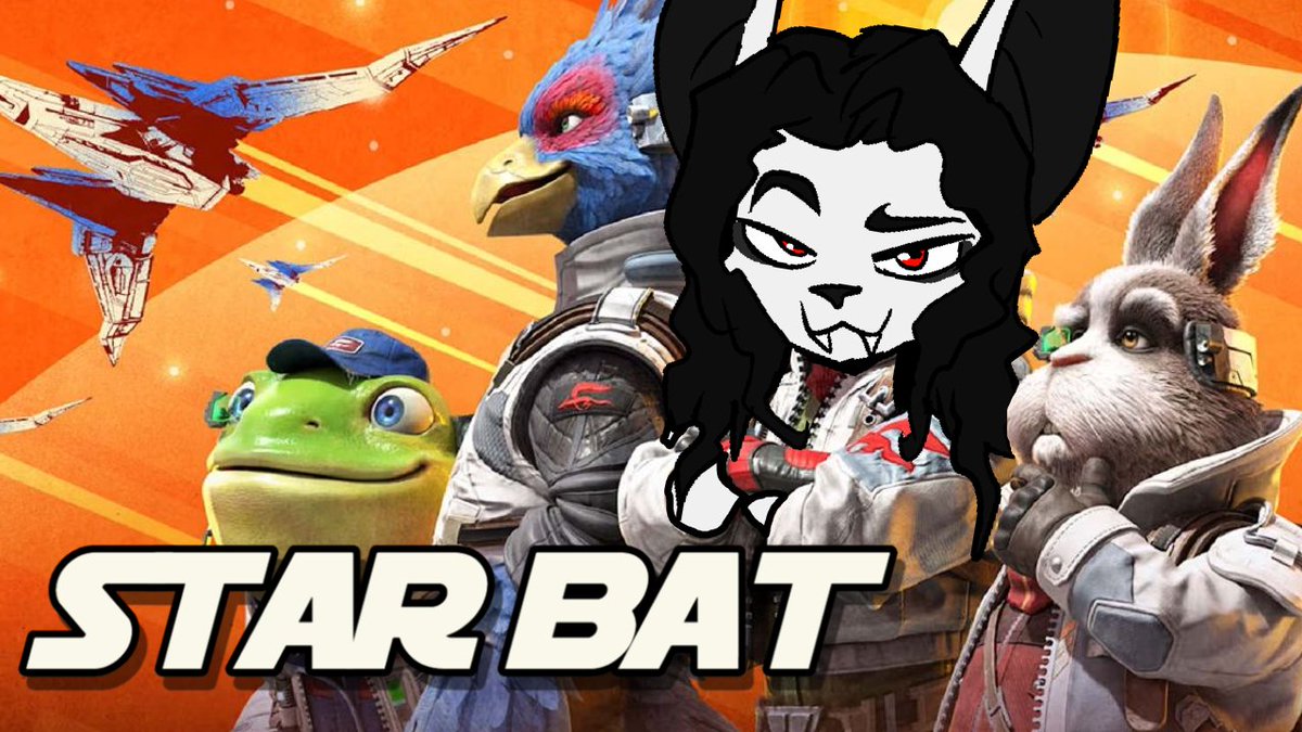 YariTheImpaler's tweet photo. 🦇Howdy!  Playing: Star Fox.  Come check it out!   https://t.co/cYqLCRADGR #Gothic #Cozy #VTuber #ENVTuber #Live2D #Furry #Bat #YariLive #starfox https://t.co/onmcRJTUkp