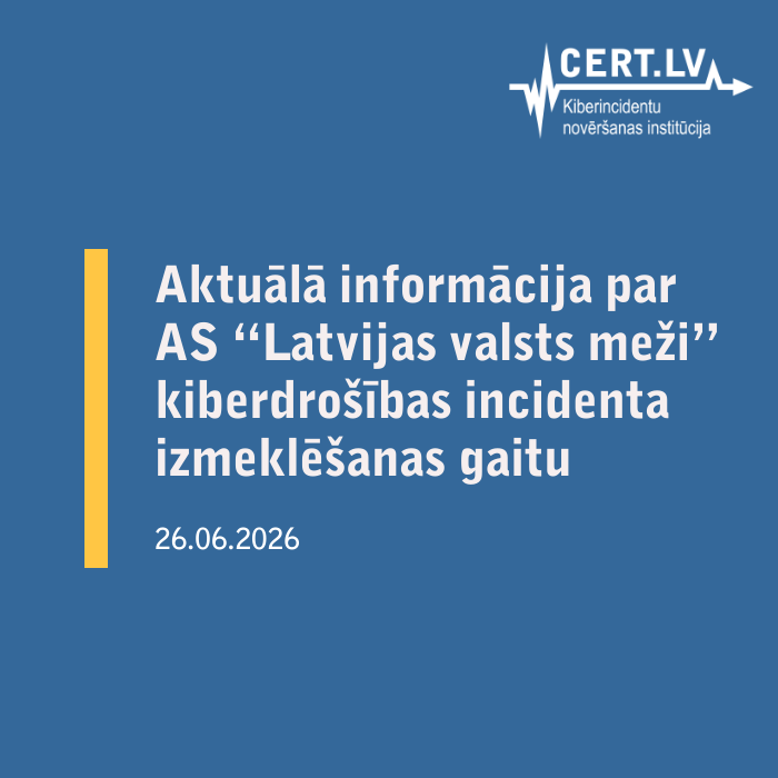 certlv's tweet photo. https://t.co/8nnjFn07MP turpina sniegt atbalstu @valstsmezi kiberdrošības incidenta izmeklēšanā un seku novēršanā. Aktuālā informācija pieejama šeit: https://t.co/xXOMusJO42 https://t.co/wy08hiHdb0