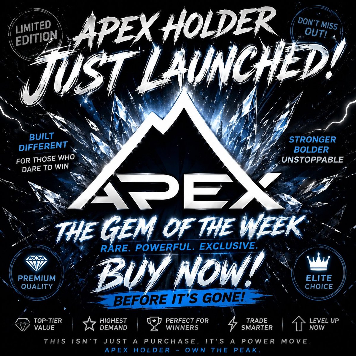 MercyG41627's tweet photo. @Tradermomike 🚀 APEX HOLDERS is gaining attention! 👀
Strong community, growing hype, and plenty of eyes on this project. Could be one to watch early. 🔥
📈 Check it out: https://t.co/fSO78hli8i⁠�

What do you think about APEX HOLDERS? 👇 https://t.co/zlnsqe12UF