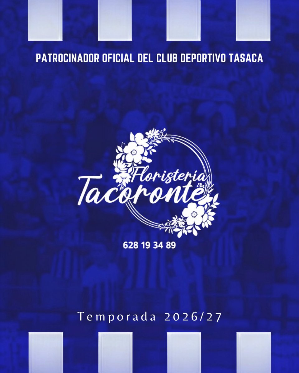 cdtasaca's tweet photo. Patrocinadores | Floristería Tacoronte y el club amplían su acuerdo de patrocinio para la temporada 2026/2027 🤝. https://t.co/2p1VYS8egu