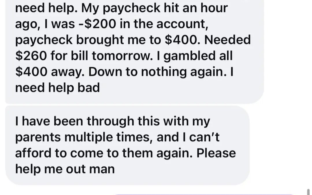 Nebraskangooner's tweet photo. Money management is hard. Nobody teaches you how to do it growing up.

Then these betting and trading sites make gambling away your money so easy.

You could give this person $10,000 and he would end up in the exact situation in a short amount of time.

Don't put yourself in this situation; don't risk more than you can afford to lose!
