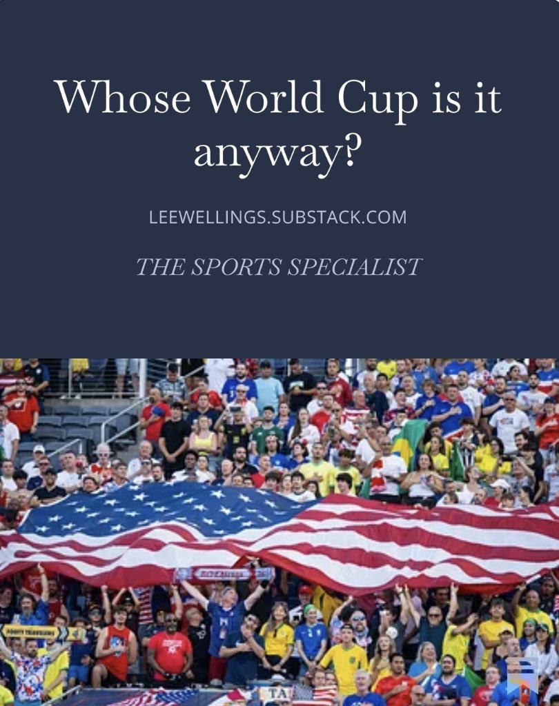 LeeW_Sport's tweet photo. For the record, I challenged #FIFA (to their faces) on the problems with this 48 team #WorldCup format when they first aired it a decade ago.

It’s playing out right now, and it ain’t pretty.

✍🏼👀
https://t.co/GJvOU6qTsE https://t.co/ythidFDQlZ