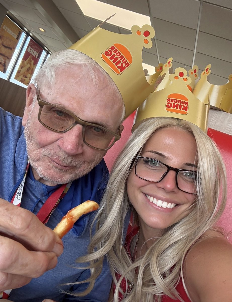 liberalnotlefty's tweet photo. I quit my job to move in with my Poppi (93) after my nan passed in March, they were married 70 years. There is no money or gold I would trade for the time we've had. We pray the Rosary every morning, go on at least 1 adventure a day, &amp; I always have the most handsome date to Mass https://t.co/CF0t97cjso