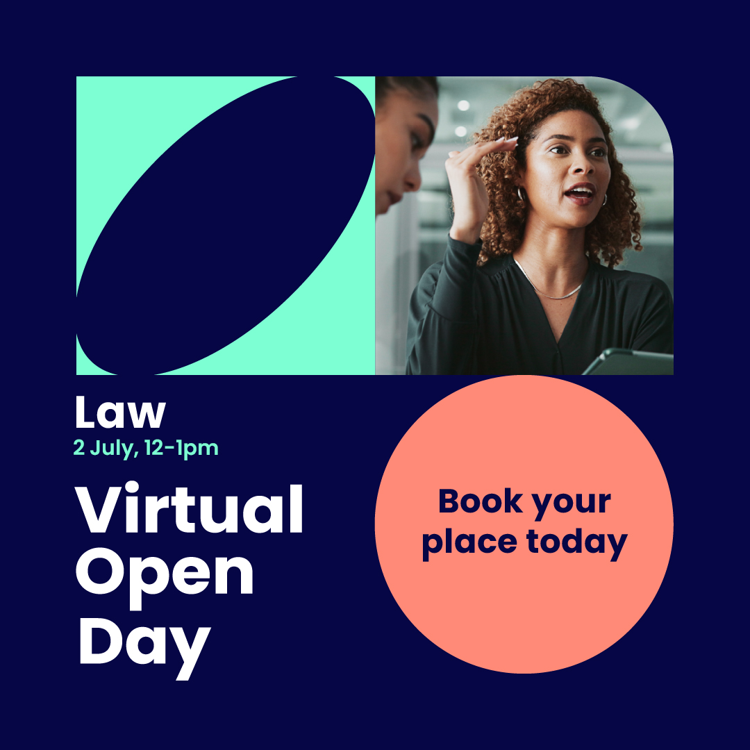 OUIreland's tweet photo. See a future in Law or Criminology? 

Join The Open University’s Law Virtual Open Day on 2 July at 12pm to discover flexible, accredited courses with dedicated support. 

Book your place now: https://t.co/D4B3cCWR3N https://t.co/FMZYdoNyiM