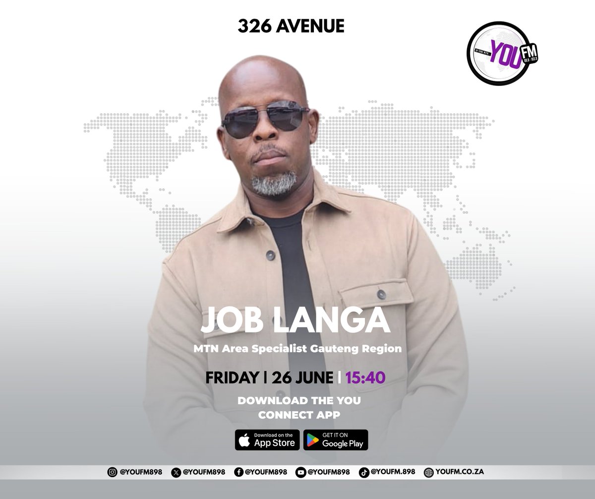 YOUFM898's tweet photo. 📱 Looking to save on data, calls, and WhatsApp bundles?

Join us as we chat with Job Langa from MTN South Africa about the latest #MyTownOffers available in Rustenburg and surrounding areas. Find out how you can make the most of exclusive deals designed for your community.

Don't miss the conversation! 📻💛

#YOUFM898 #MTN #MyTownOffers #InTuneWithYOU #326Avenue