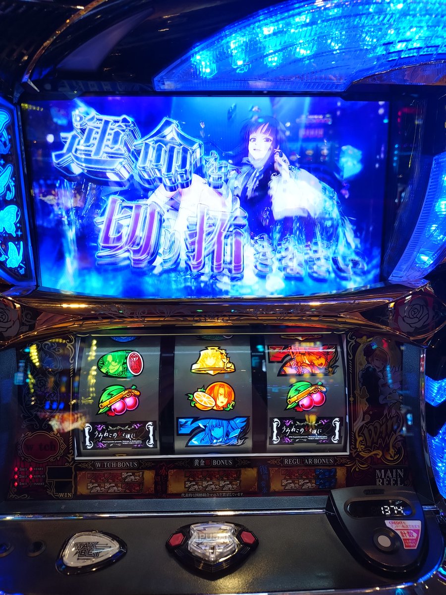 binkofuck's tweet photo. 今日のうみねこハイライト
8192
この後奇跡中にボナ引いたけど写真撮れてなかった
すごいでしょう？私の魔法、とか言ってた気がする
マイナス800枚
だらくそ https://t.co/7vP8siwqfY